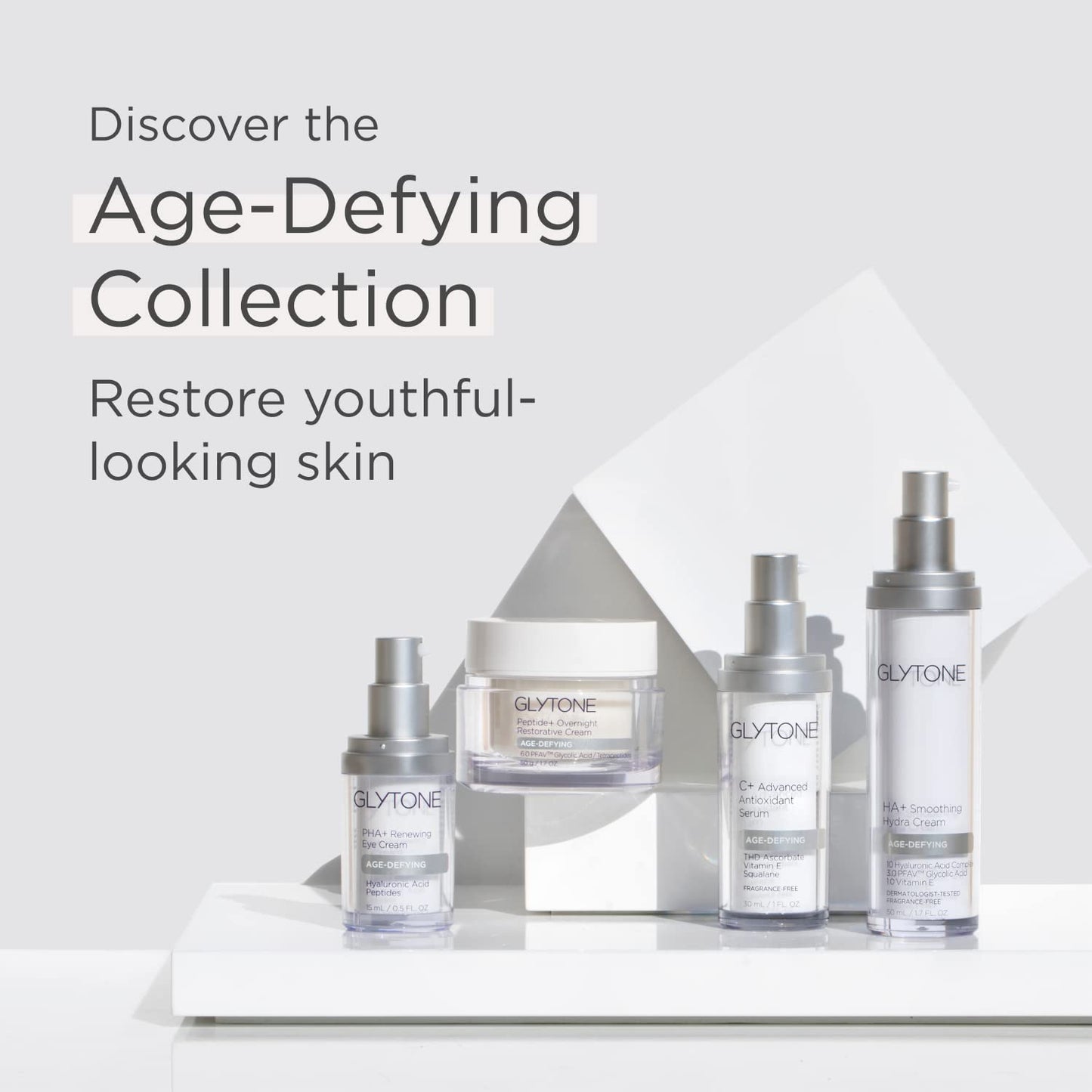 Age-Defying PHA+ Renewing Eye Cream for Wrinkles| anti Aging under Eye Cream with Hyaluronic Acid Peptides| Targets Puffiness, Bags, Wrinkles & Dark Circles| Brightening Moisturizer| 0.5 Fl Oz