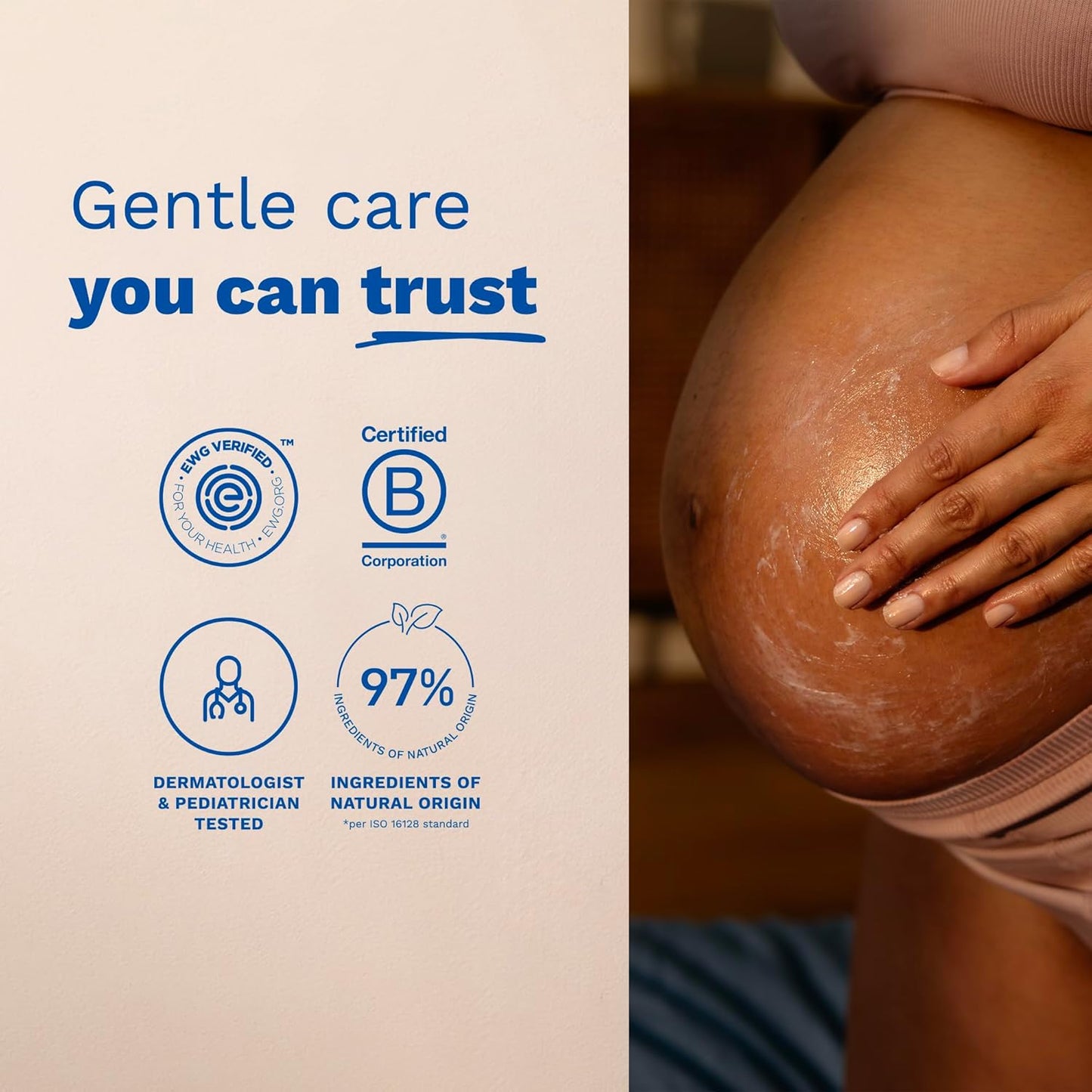 Mustela Maternity Stretch Marks Set - Natural Pregnancy Skincare - Contains Stretch Marks Cream & Belly Oil - EWG Verified & Fragrance-Free - 2 Items Set