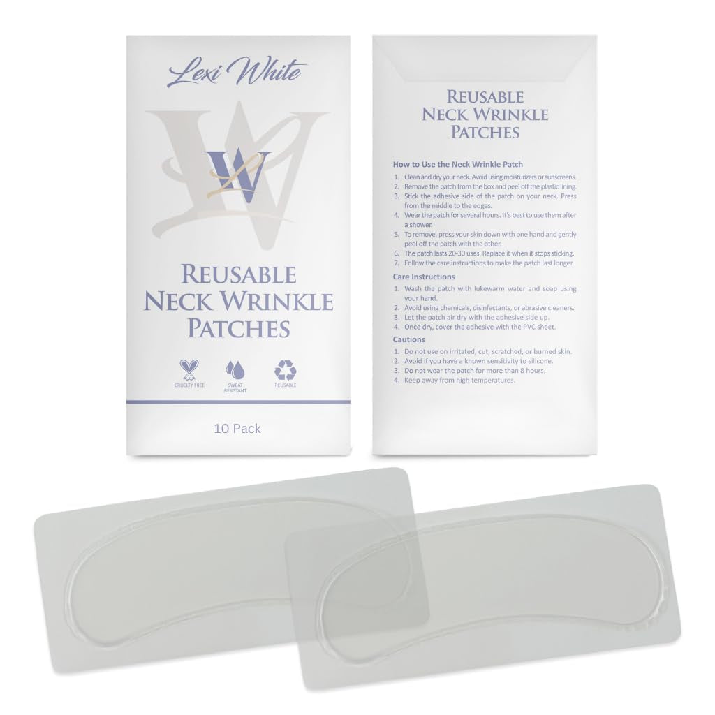 Reusable Neck Wrinkle Patches 10Pcs, anti Wrinkle Patches, Face Tape for Wrinkles Overnight, Silicone Neck Patches, Silicone Wrinkle Patches for Neck Overnight, Silicone Patches for Wrinkles