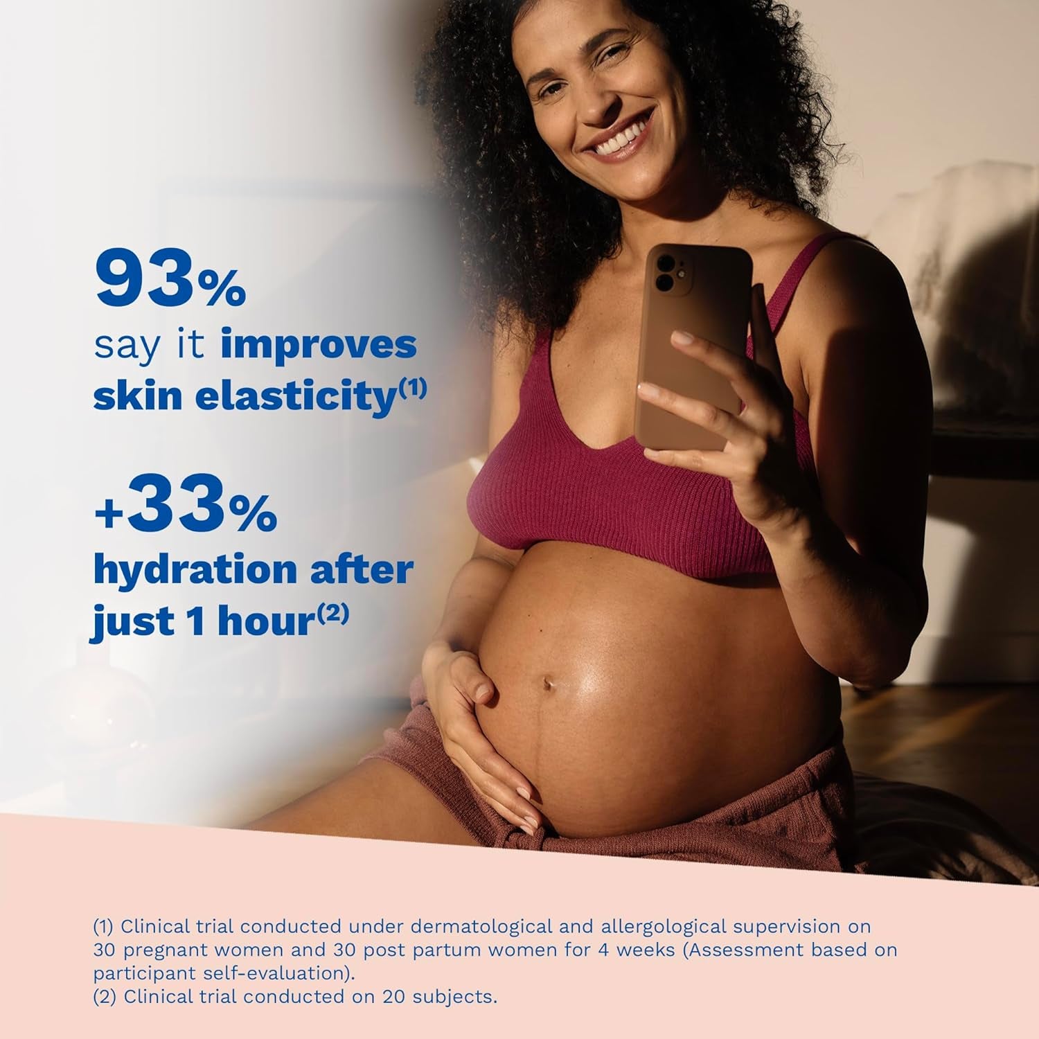 Mustela Maternity Stretch Marks Set - Natural Pregnancy Skincare - Contains Stretch Marks Cream & Belly Oil - EWG Verified & Fragrance-Free - 2 Items Set