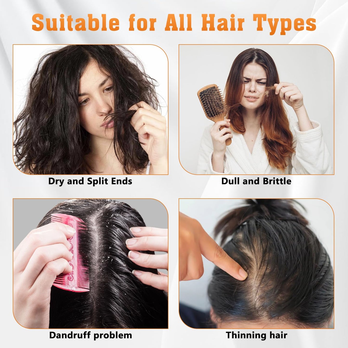 Anti-Hair Fall Hair Loss Shampoo for Women, Hair Growth Shampoo Rich in Various Plant Extracts for All Hair Types (100Ml, 3Pcs)