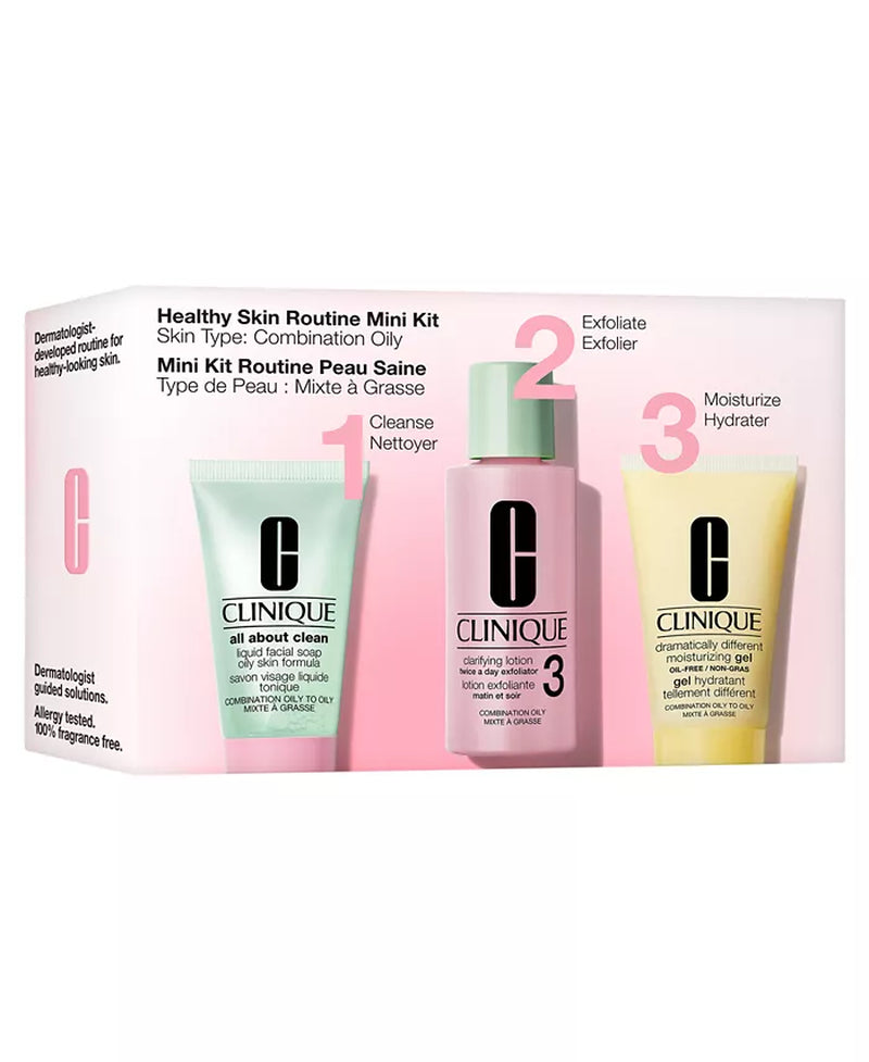 3-Pc. Healthy Skin Routine: Mini 3-Step Skincare Set for Combination Oily Skin