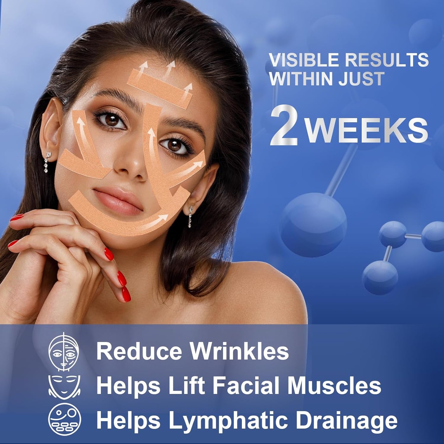 2 Rolls anti Wrinkle Face Tape,Facial Myofascial Lift Tape for Skin | Skin Tape for Wrinkles |Wrinkle Tape for Face & Forehead | Facial Tape for Wrinkles | anti Aging Tape for Wrinkles Overnight