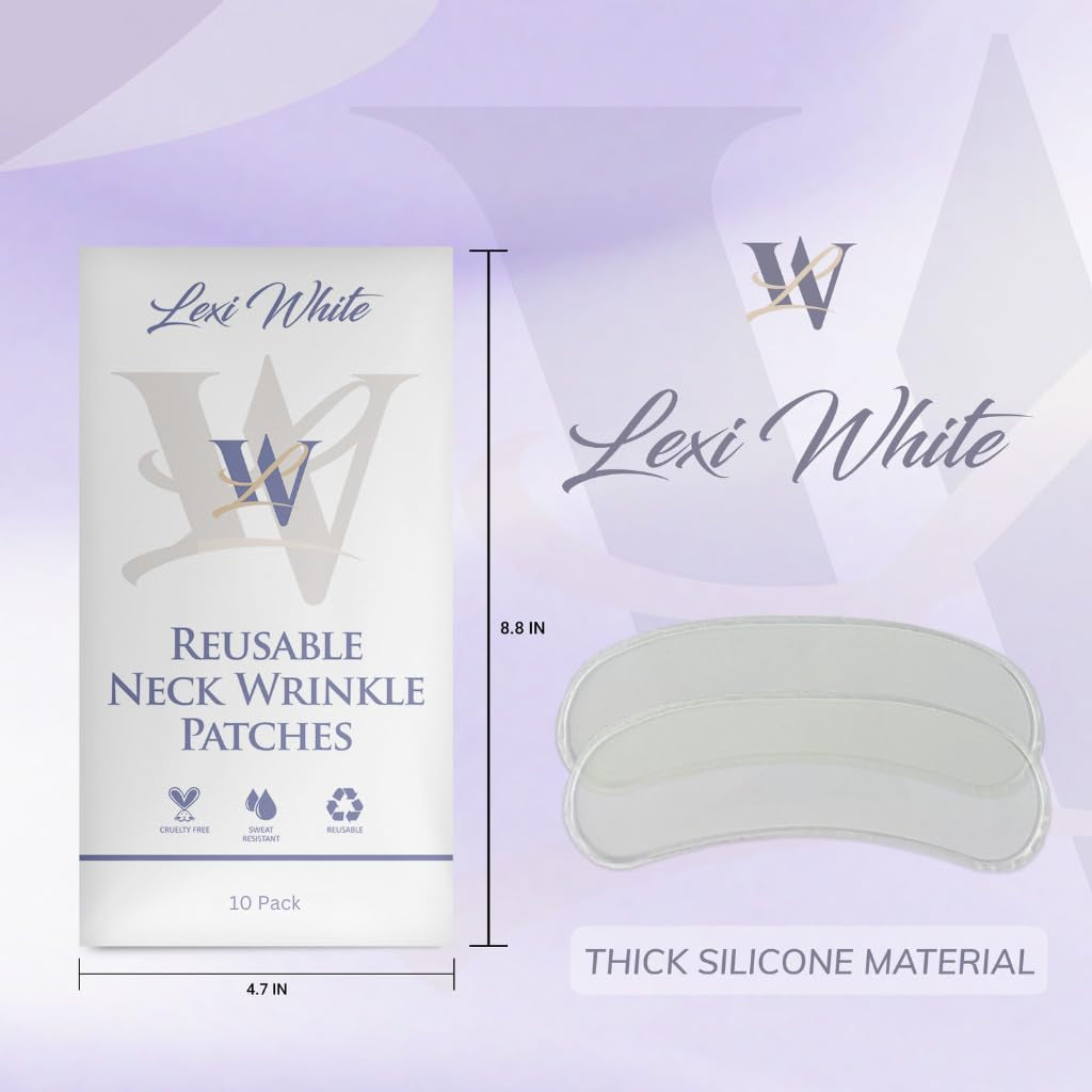 Reusable Neck Wrinkle Patches 10Pcs, anti Wrinkle Patches, Face Tape for Wrinkles Overnight, Silicone Neck Patches, Silicone Wrinkle Patches for Neck Overnight, Silicone Patches for Wrinkles