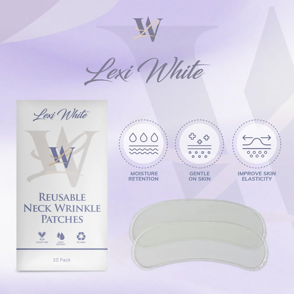 Reusable Neck Wrinkle Patches 10Pcs, anti Wrinkle Patches, Face Tape for Wrinkles Overnight, Silicone Neck Patches, Silicone Wrinkle Patches for Neck Overnight, Silicone Patches for Wrinkles
