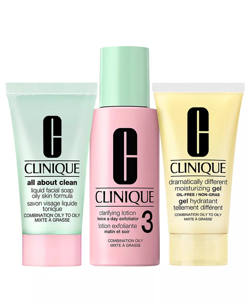 3-Pc. Healthy Skin Routine: Mini 3-Step Skincare Set for Combination Oily Skin